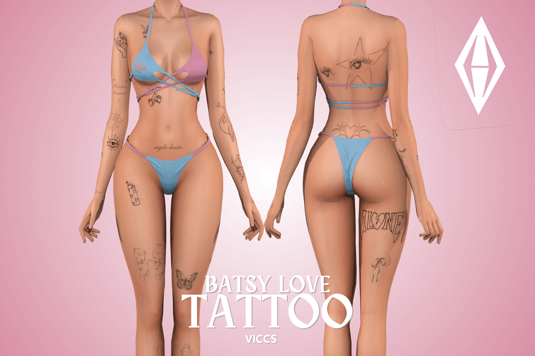 Тату Batsy Love Tattoo